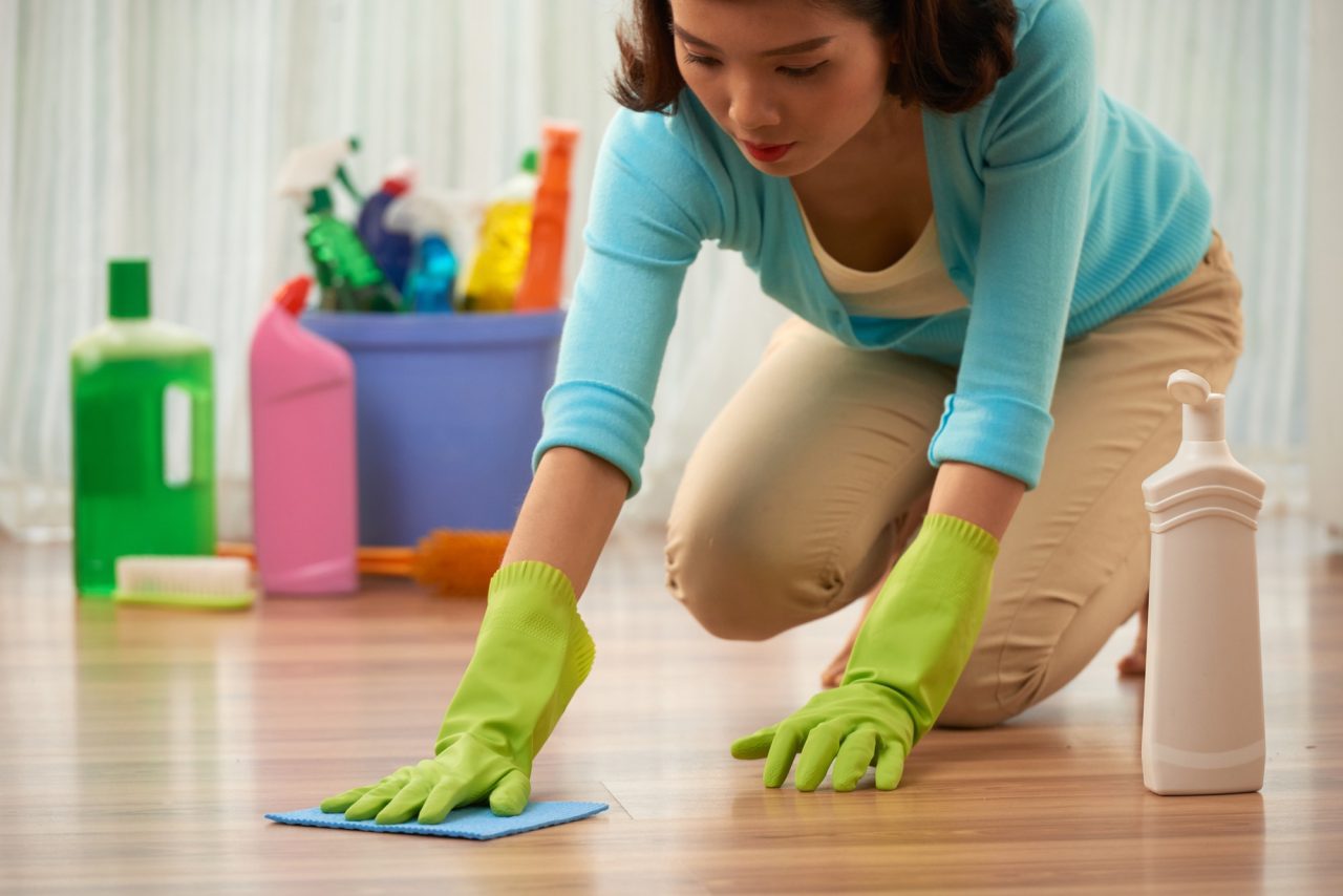 cleaning floor -Commercial -Residential -Cleaning