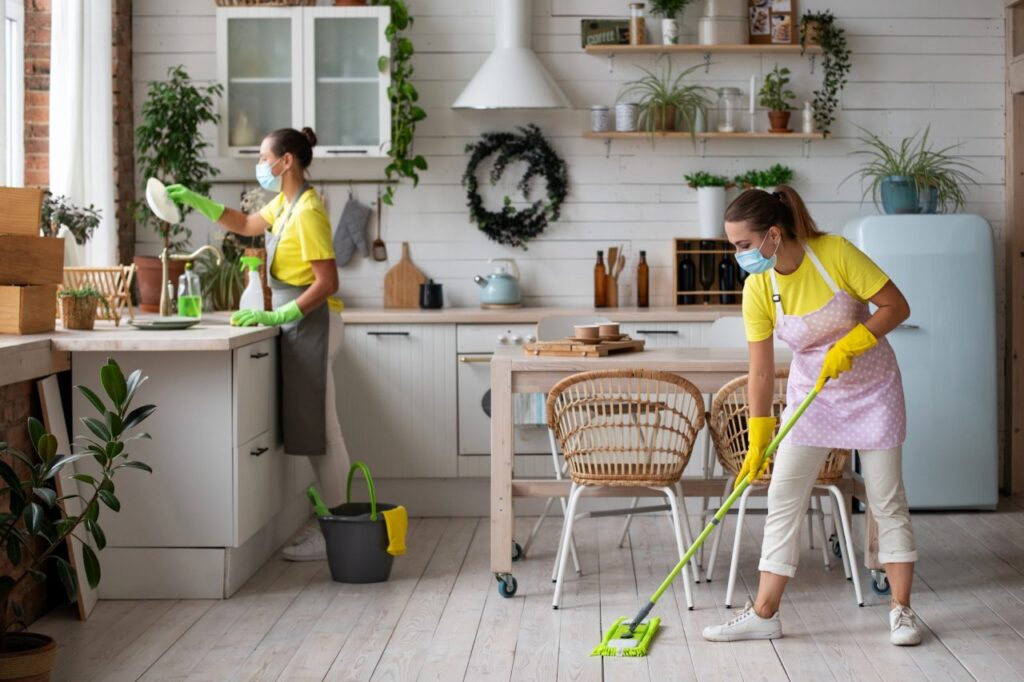 general cleaning of the kitchen professional housekeeping service -Commercial -Residential -Cleaning